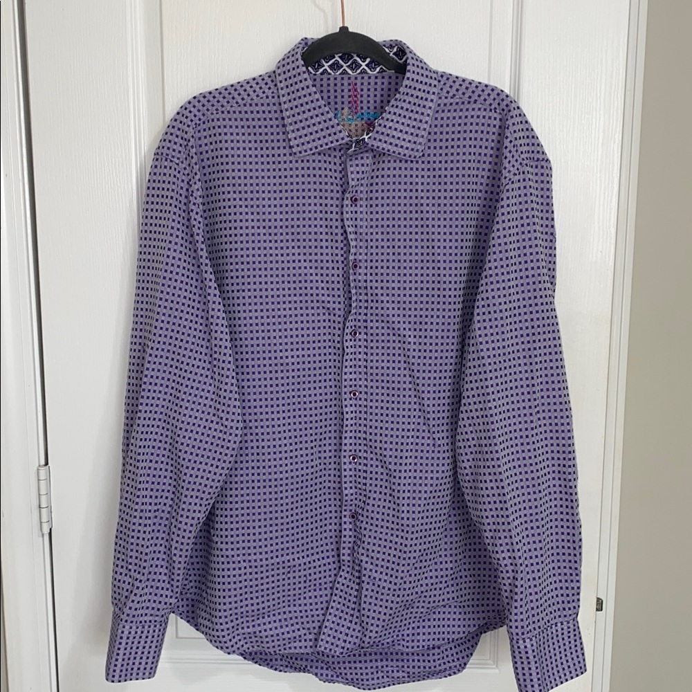 Robert‎ Graham Checkered Long Sleeve Button Up Shirt 2XL